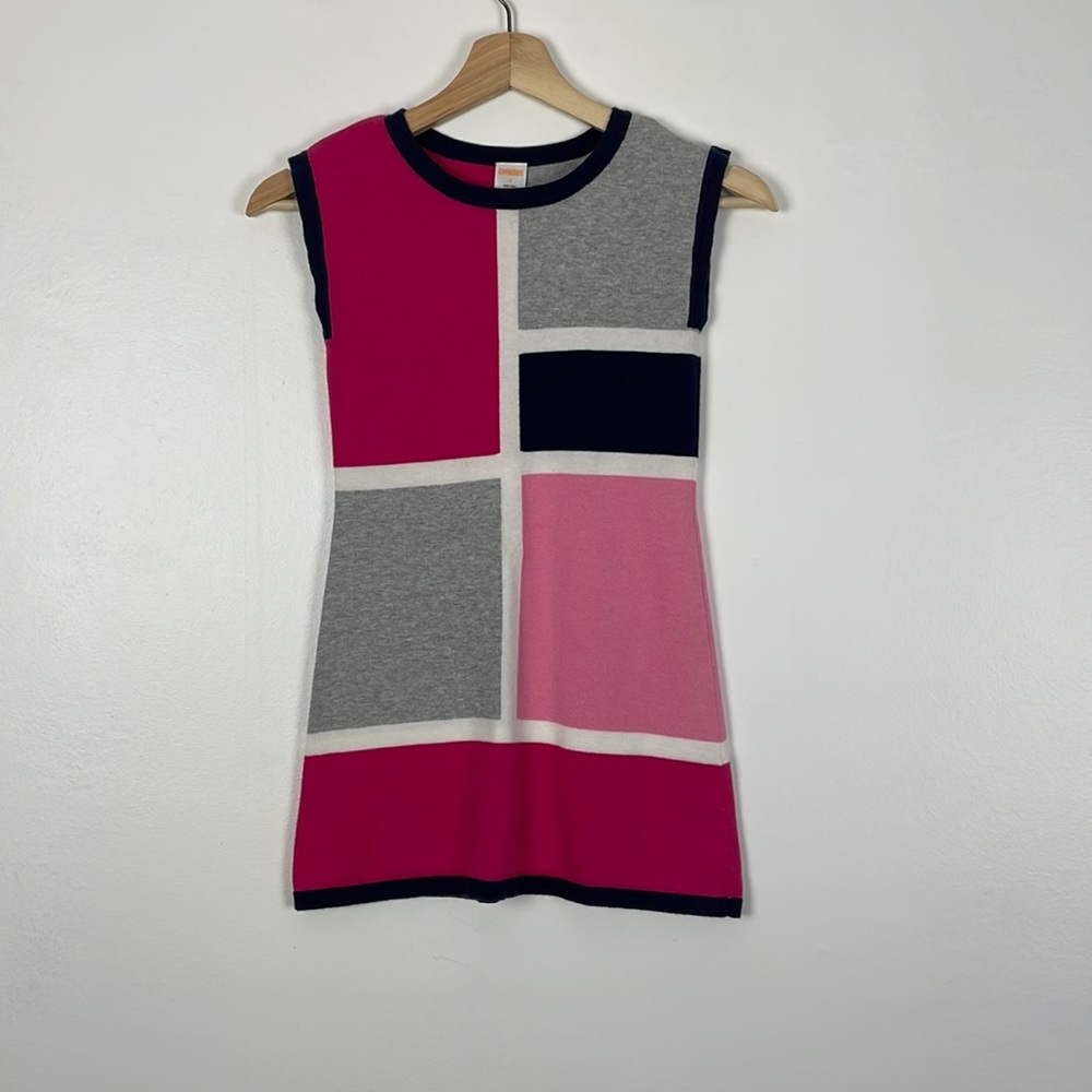 Gymboree Girl's multicolor patch design sleeveless sweater dress Size 7